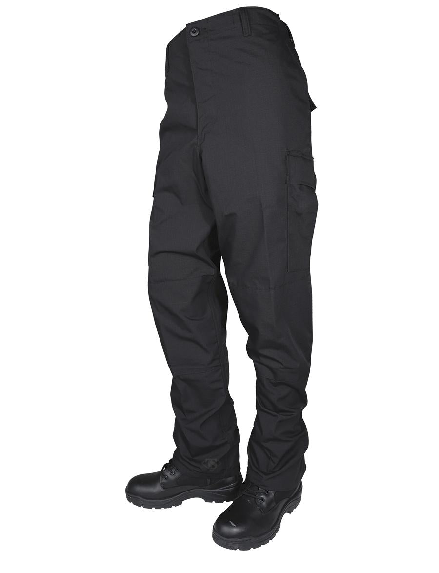 Tru-Spec BDU Ripstop Combat Pants Zip Fly Closure Black Small