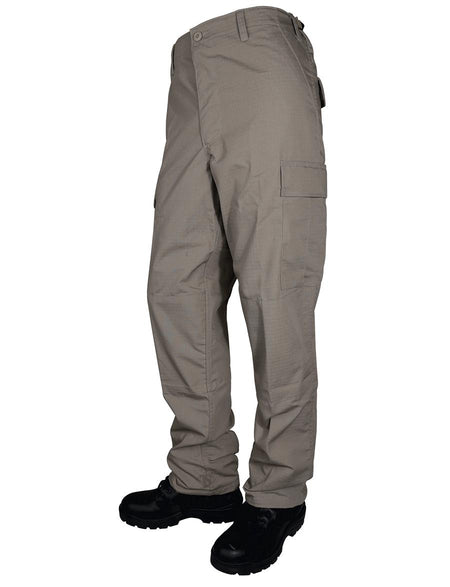 Tru-Spec BDU Basic Pants Zip Fly Closure Khaki Medium 65/35 Rip-Stop
