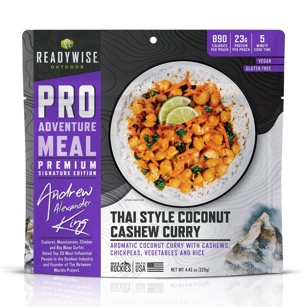 ReadyWise Thai Coconut Curry Cashew ProMeal Outdoor Single Pouch Vegetarian