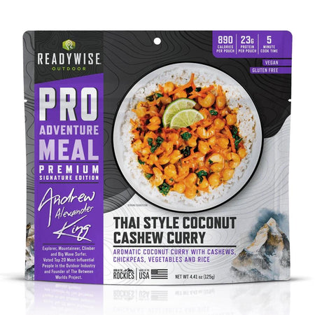 ReadyWise Thai Coconut Curry Cashew ProMeal Outdoor Single Pouch Vegetarian