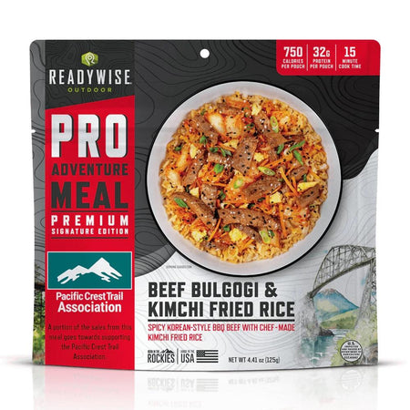ReadyWise Outdoor Pro Meal Single Pouch Beef Bulgogi Kimchi Rice