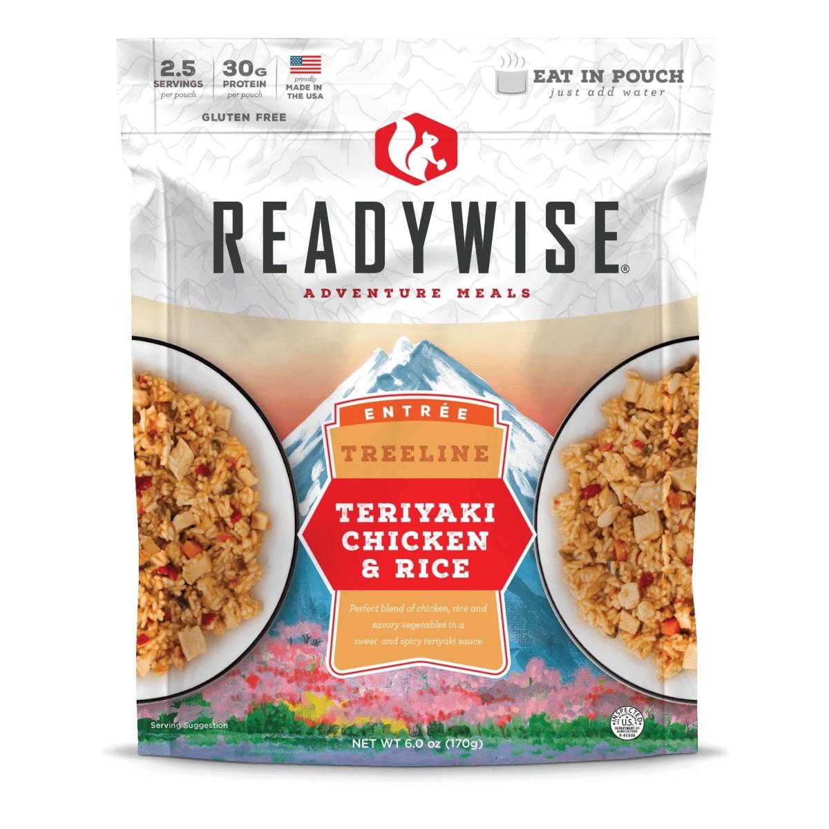 Readywise Treeline Teriyaki Chicken and Rice Lightweight Camp Meal 6 oz