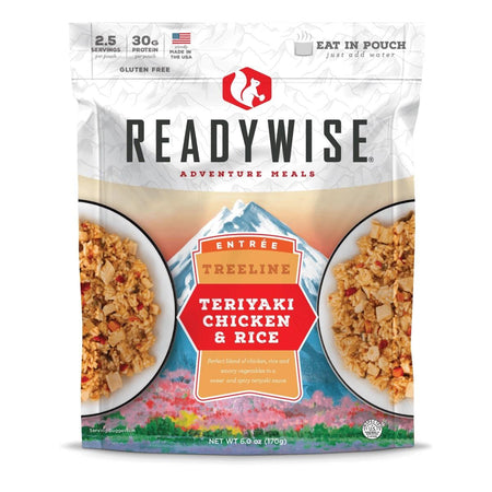 Readywise Treeline Teriyaki Chicken and Rice Lightweight Camp Meal 6 oz