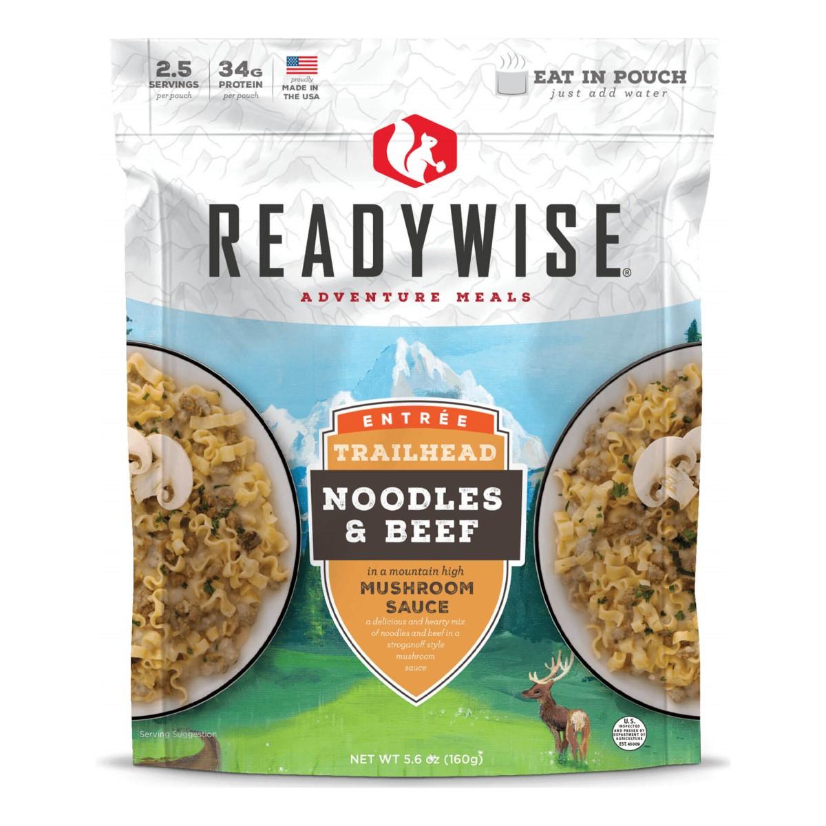 Readywise Trailhead Beef & Noodles Just-Add-Water Outdoor Meal 5.6 oz