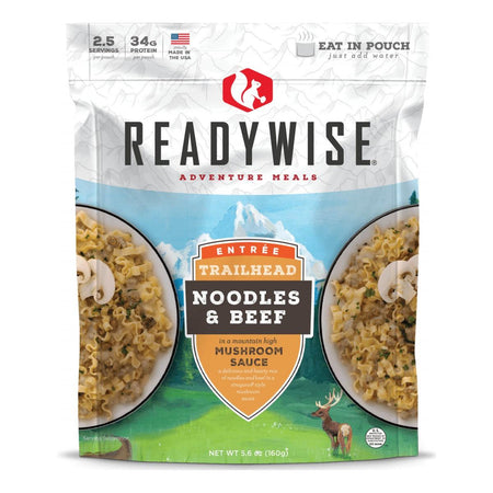 Readywise Trailhead Beef & Noodles Just-Add-Water Outdoor Meal 5.6 oz
