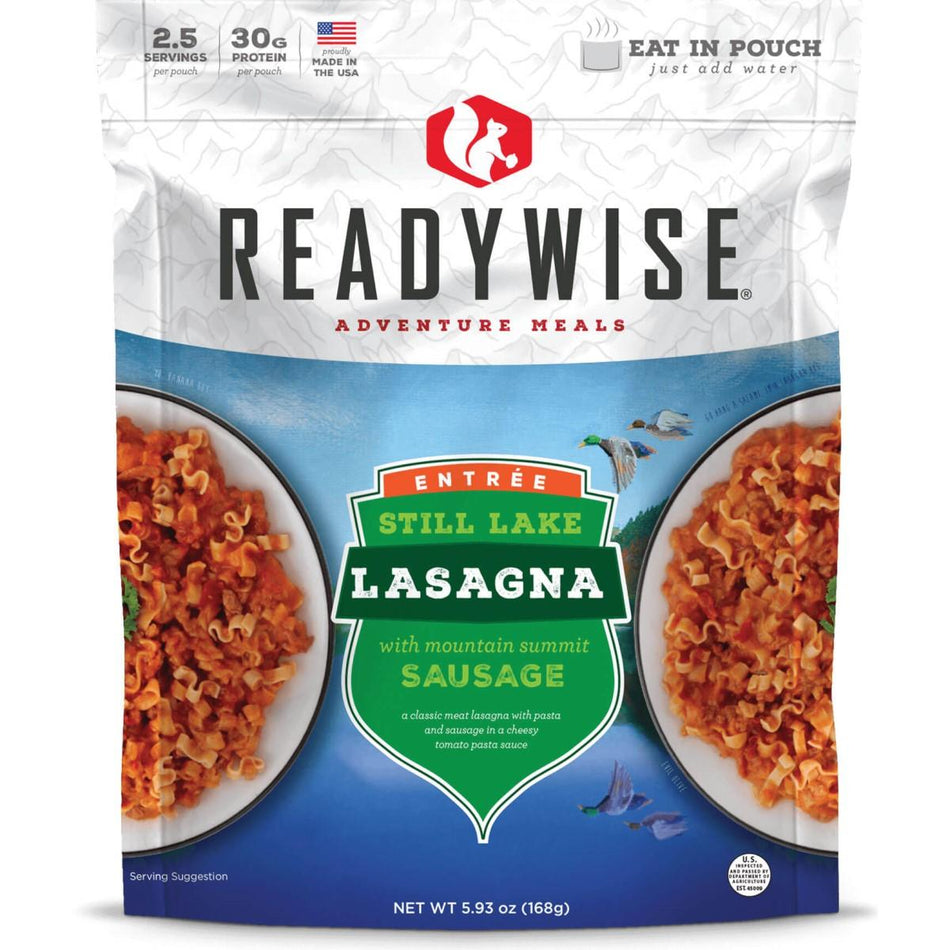 Readywise Still Lake Sausage Lasagna Just-Add-Water Meal Pouch 5.93 oz