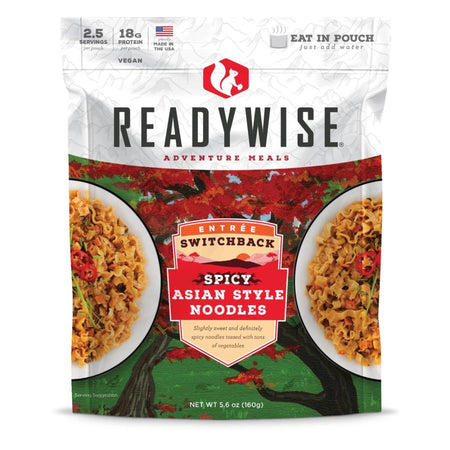 Readywise Switchback Spicy Asian Noodles Just-Add-Water Outdoor Meal 5.6 oz