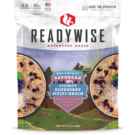 Readywise Daybreak Coconut Blueberry Multi-Grain Emergency Food Pouch 4.2oz