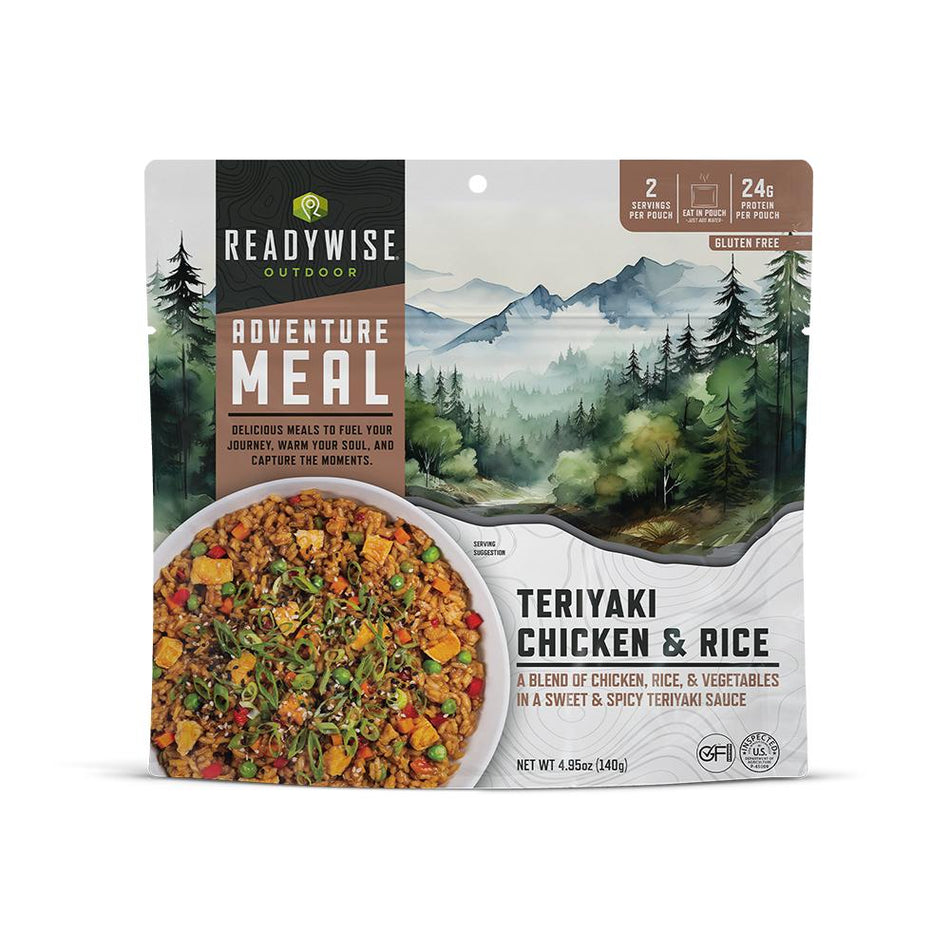 Readywise Chicken Teriyaki and Rice Just-Add-Water Meal Pouch 6 Count