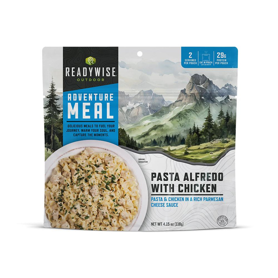 ReadyWise Just-Add-Water Pasta Alfredo with Chicken 6 Pouches