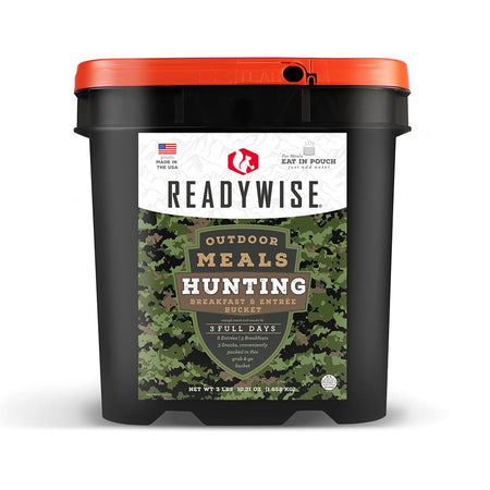 ReadyWise 3-Day Hunting Meal Bucket Grab and Go Outdoor Food Kit
