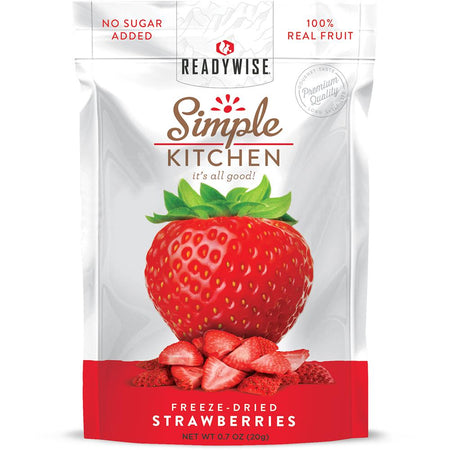 Readywise Simple Kitchen Strawberry Snack Pouch