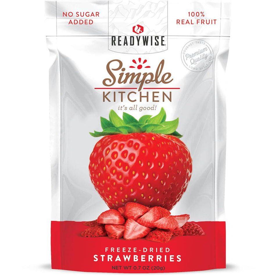 Readywise Simple Kitchen Strawberry Snack Pouch