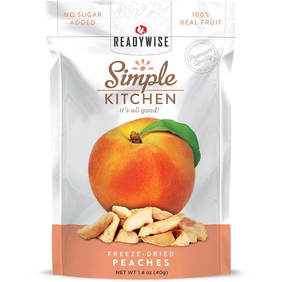 Readywise Simple Kitchen Peaches Healthy Ready-to-Eat Snack