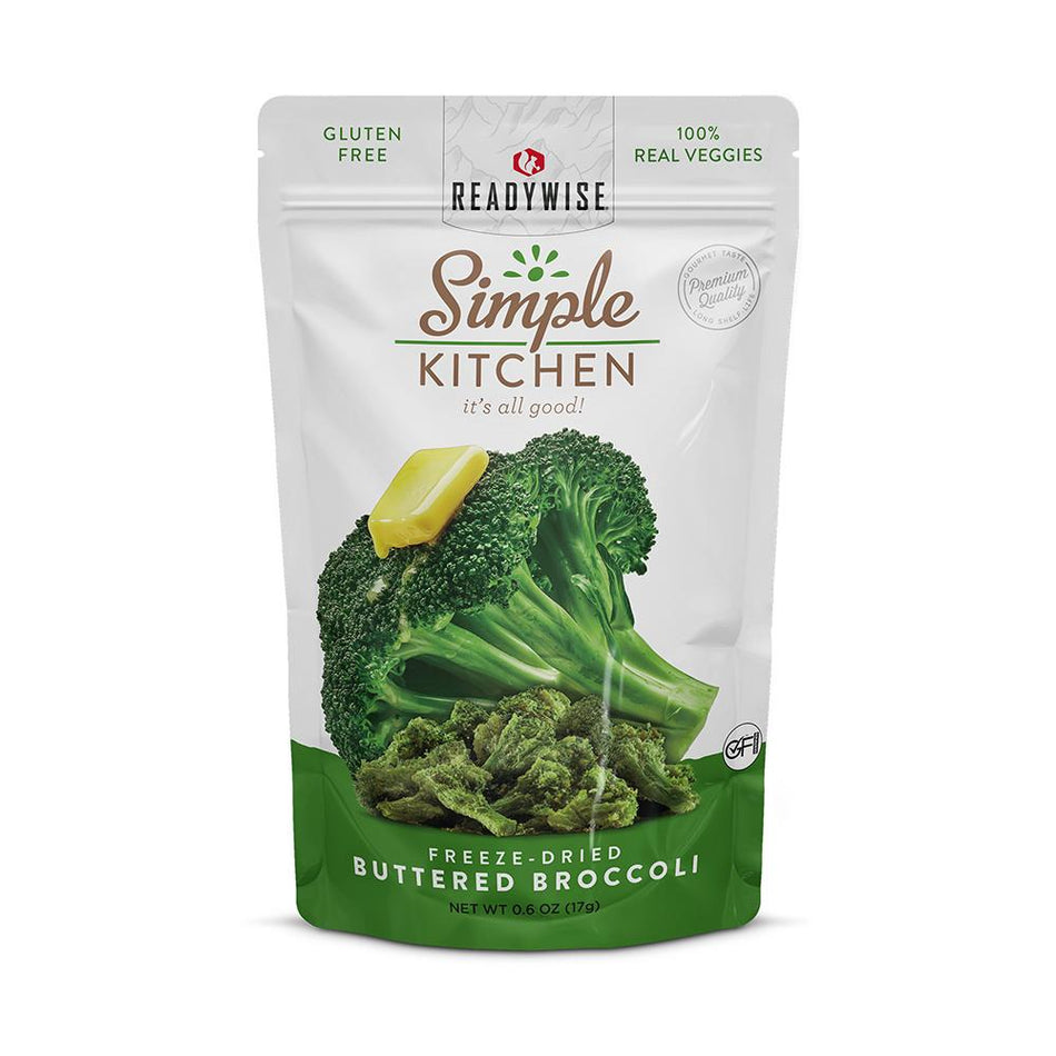 Simple Kitchen Readywise Buttered Broccoli Made in the USA Single Serving