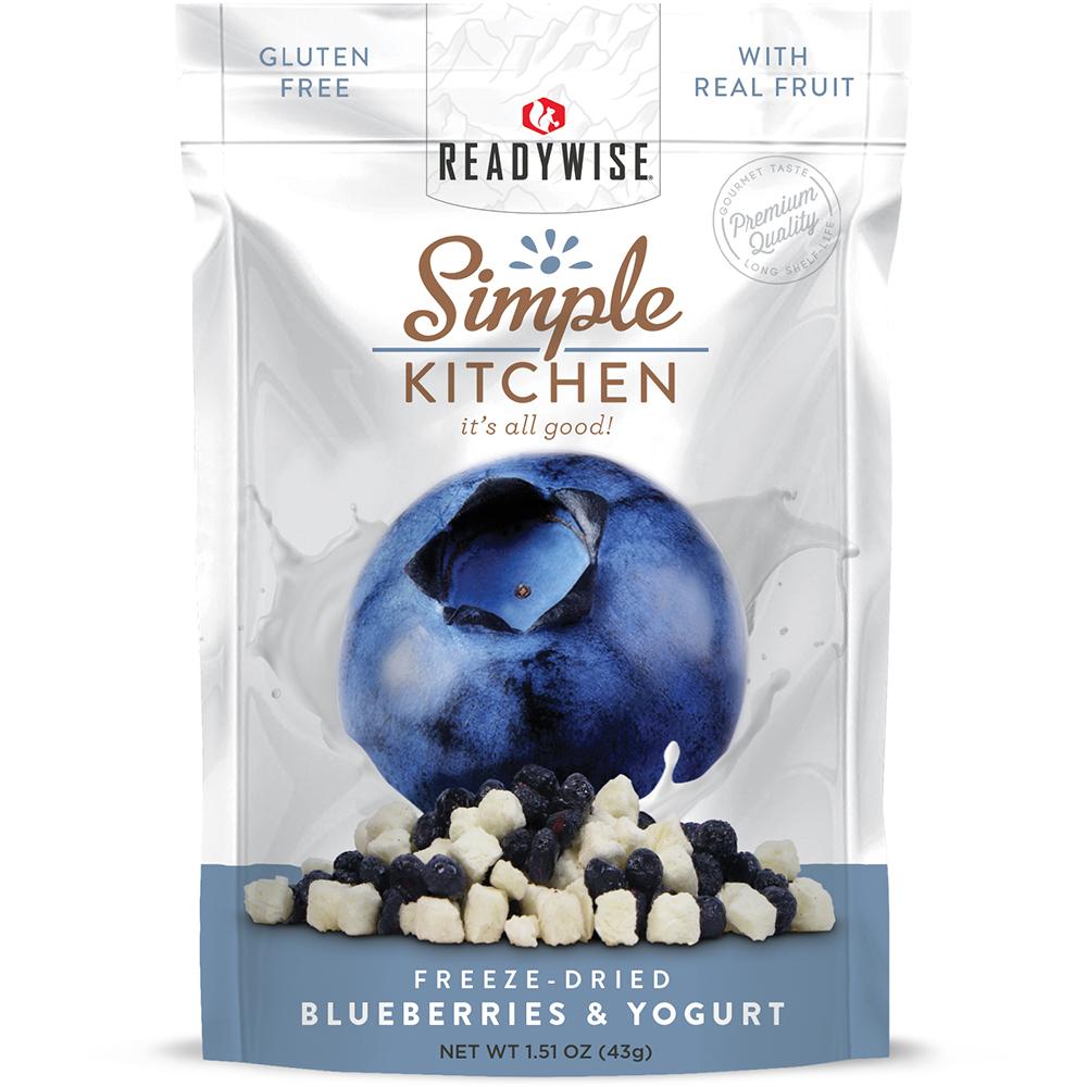Readywise Simple Kitchen Blueberries and Yogurt Portable Snack