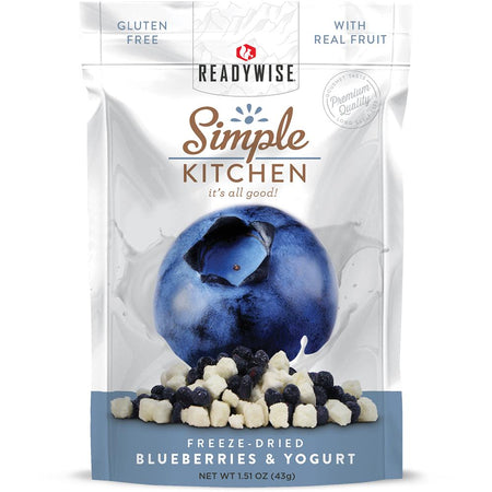 Readywise Simple Kitchen Blueberries and Yogurt Portable Snack