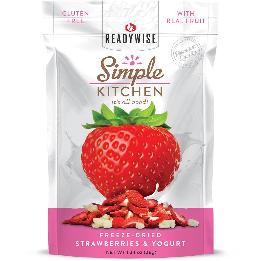 Readywise Simple Kitchen Strawberries with Greek Yogurt Portable Snack