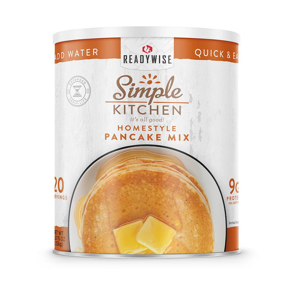Readywise Simple Kitchen 20 Serving Pancake Mix Can