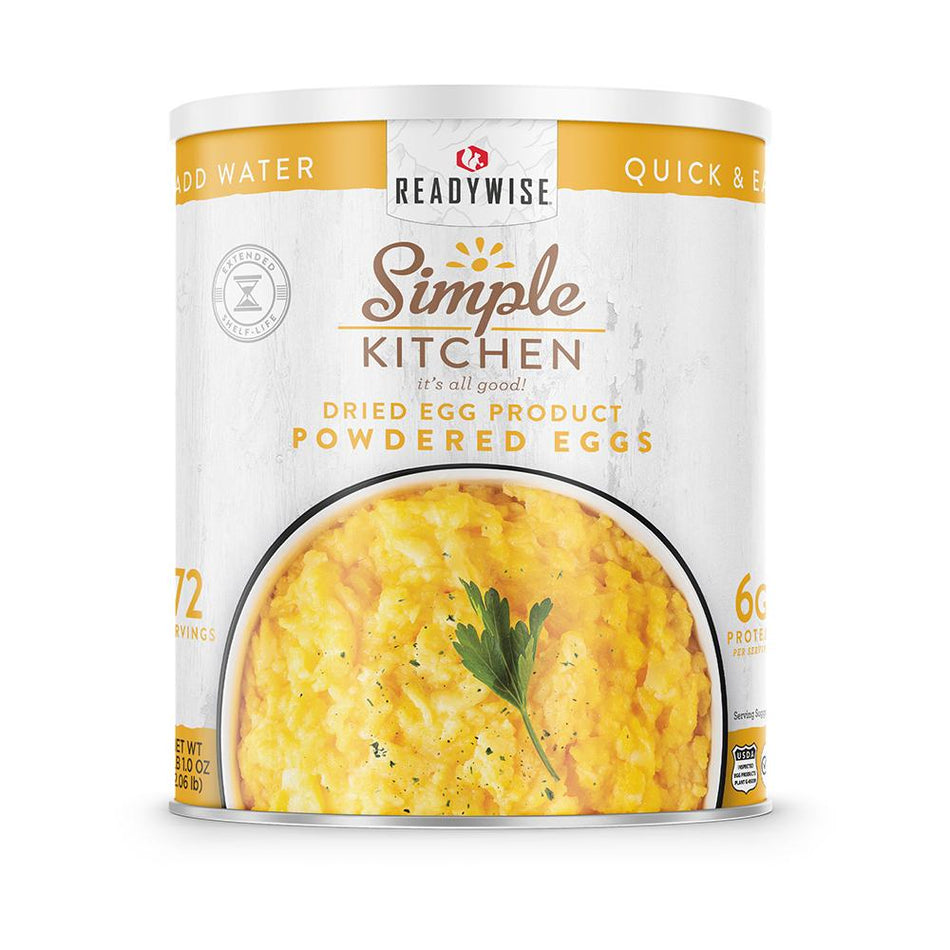 Readywise Simple Kitchen Powdered Eggs 72 Srv #10 Can