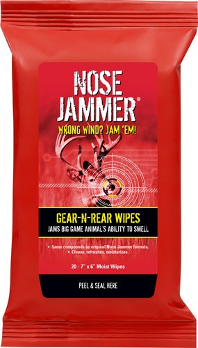 Nose Jammer Formula Hunting Wipes 20-Pack 7" x 6"