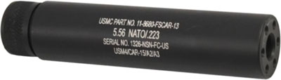 Guntec AR15 Fake Suppressor 5.5" 1/2-28 Threaded Black