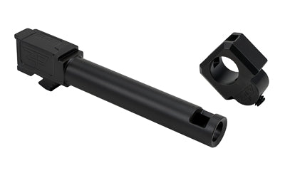 Zaffiri Precision 9MM Threadless Compensator with Barrel, Glock 19 Compatible, Black Nitride ZP.19BTCBN