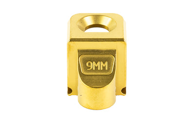 Zaffiri Precision Blowhole 9MM Compensator, 1/2x28, Fits Glock 43/43X/48, Titanium Nitride Gold ZP.COMP.43.G