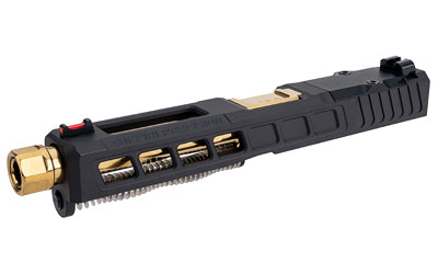 Zaffiri Precision ZPS.3 Complete G17 Gen 3 Upper with Optics Cut, Gold Titanium Nitride Threaded Barrel, Black