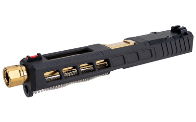 Zaffiri Precision ZPS.3 Complete Upper for Glock 17 Gen 5, Gold TiN Threaded Barrel, RMR Footprint, Armor Black