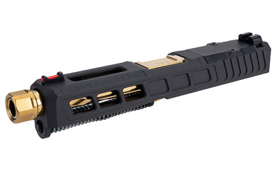 Zaffiri Precision ZPS.3 Complete Upper Kit for Glock 19 Gen 5, Gold TiN Threaded Barrel, RMR Footprint, Armor Black