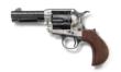 Pietta 1873 Alchimista Jr Handgun .45 Colt 6rd Capacity 3.5" Barrel Silver & Blue Engraved Checkered Grips