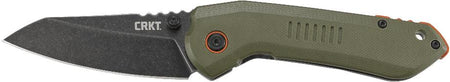 CRKT Overland 3" Folding Knife with Frame Lock and Stonewash Finish