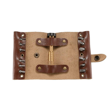 CRKT Compact Leather Tool Roll Hex Bit Driver Set