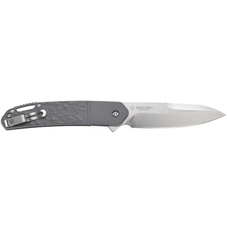 CRKT Bona Fide Everyday Carry Folder 3 3/5" Grey Blade Silver