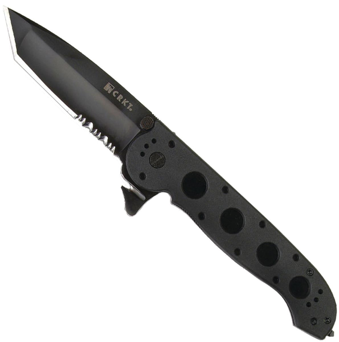 CRKT M16-14ZLEK Black Serrated Tanto Flipper Folding Knife 3.75"