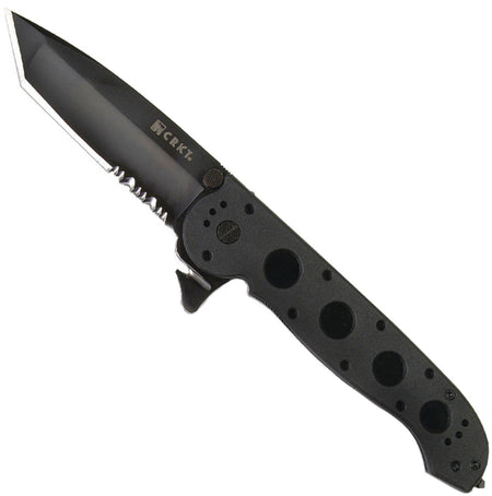 CRKT M16-14ZLEK Black Serrated Tanto Flipper Folding Knife 3.75"