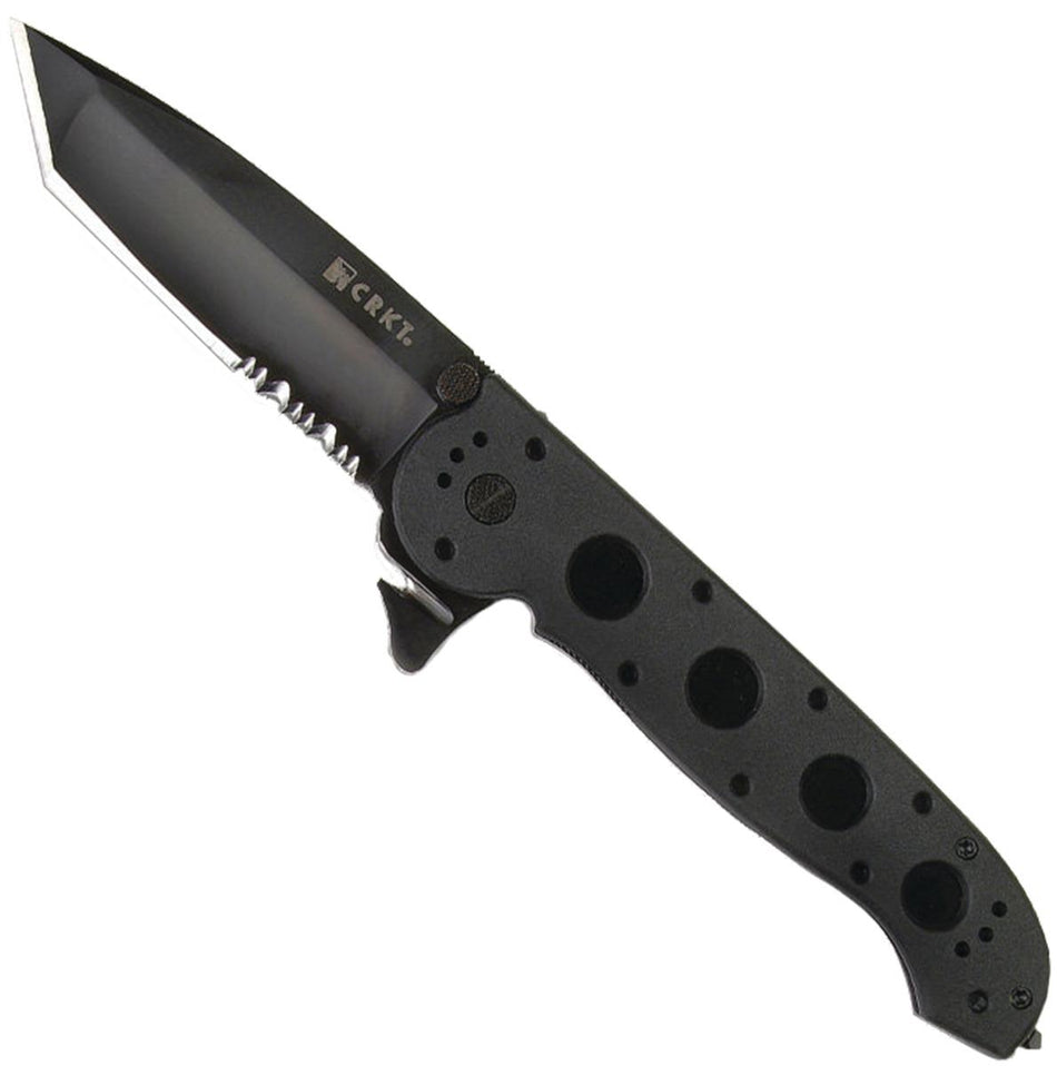 CRKT M16-14ZLEK Black Serrated Tanto Flipper Folding Knife 3.75"