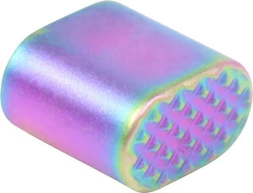 Guntec AR-15 Extended Magazine Button Rainbow PVD Coated