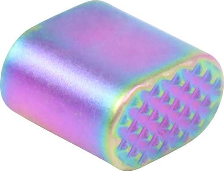 Guntec AR-15 Extended Magazine Button Rainbow PVD Coated