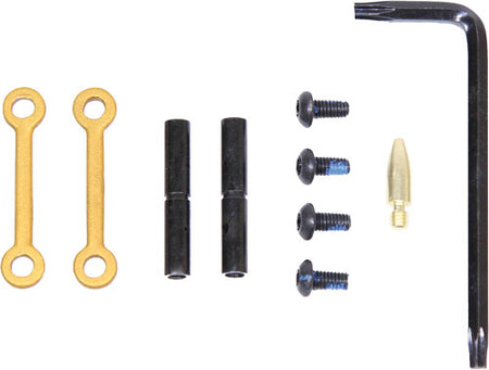 Guntec AR-15 Anodized Gold Anti-Rotation Pin Set Gen 2