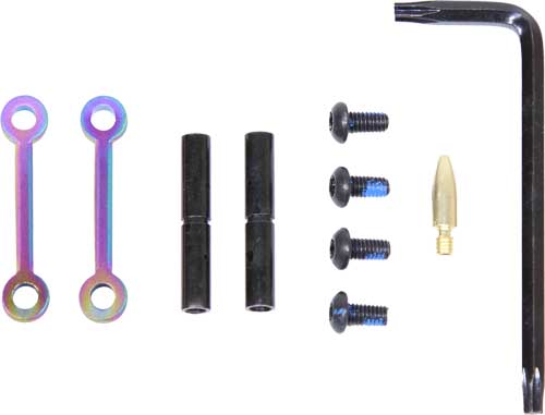 Guntec AR-15 Rainbow PVD Coated Anti-Rotation Pin Set Trigger Hammer