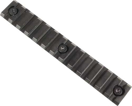 Guntec 5" Anodized T6 Aluminum KeyMod Rail Section Black