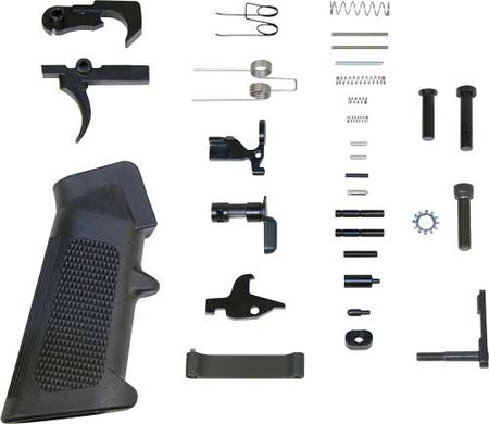 Guntec AR-15 Lower Receiver Parts Kit with A2 Pistol Grip