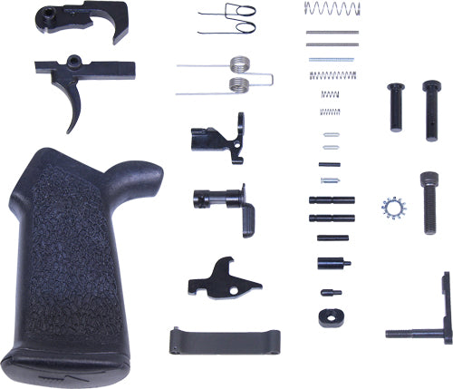 Guntec AR-15 Lower Receiver Parts Kit with Ergonomic Pistol Grip