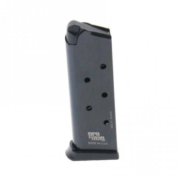 ProMag 1911 Officers .45 ACP 6-Round Blued Steel Handgun Magazine