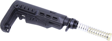 Guntec Multi-Caliber Collapsible AR Stock Set w/ Buffer and Spring Black