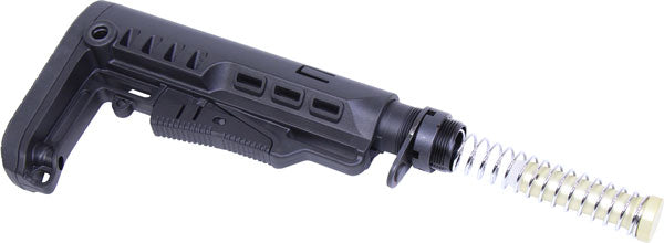 Guntec Multi-Caliber Collapsible AR Stock Set w/ Buffer and Spring Black