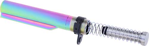 Guntec AR-15 Rainbow PVD Coated Buffer Tube with Buffer and Spring