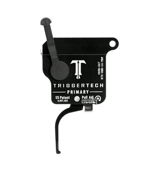 TriggerTech Primary Flat Trigger for Remington 700 Single Stage Black/Black